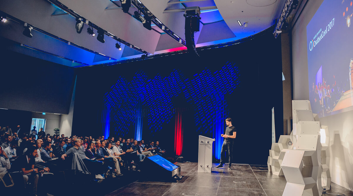 On stage at ChatbotConf 2017